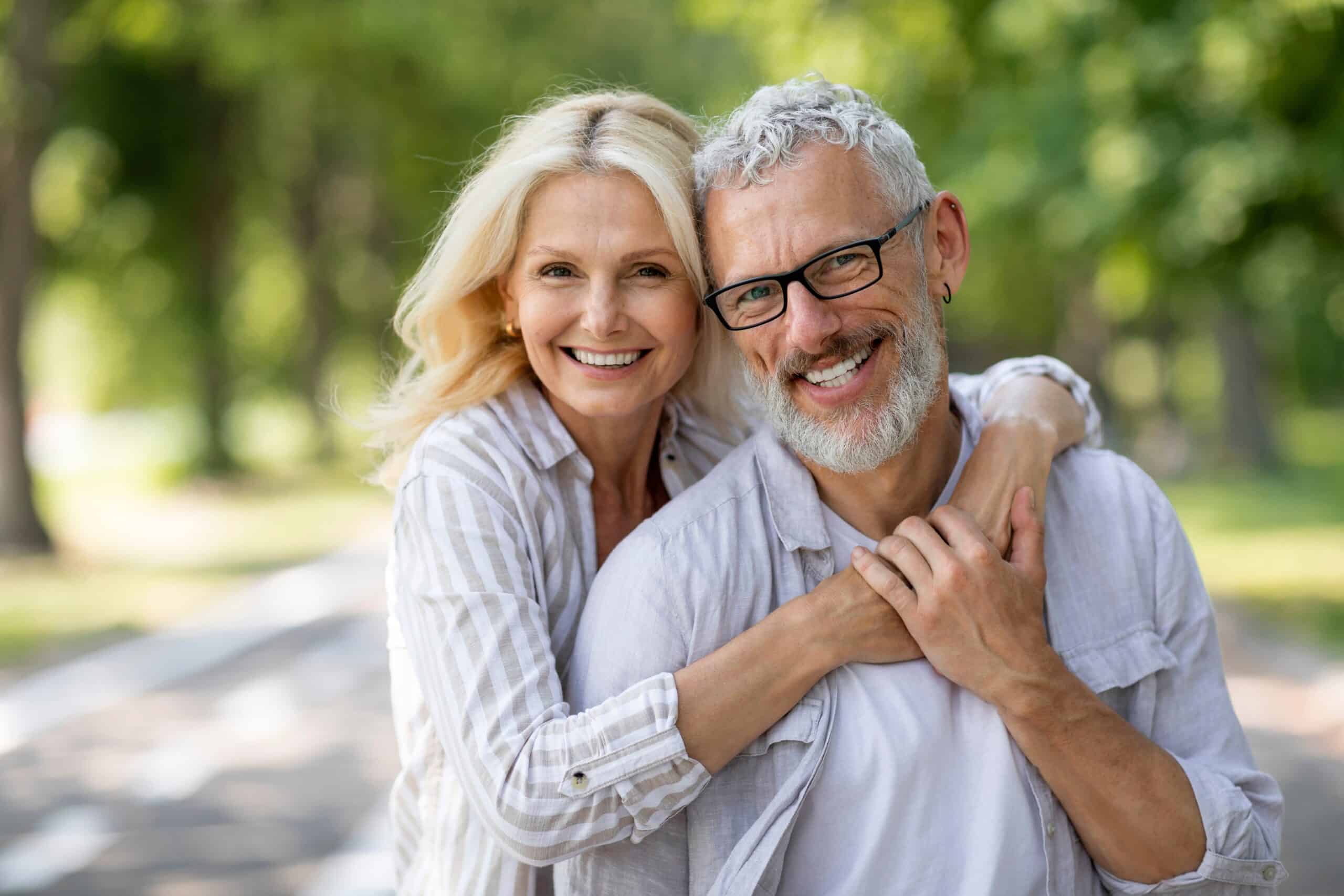 Happy,Mature,Spouses.,Portrait,Of,Cheerful,Older,Couple,Hugging,And