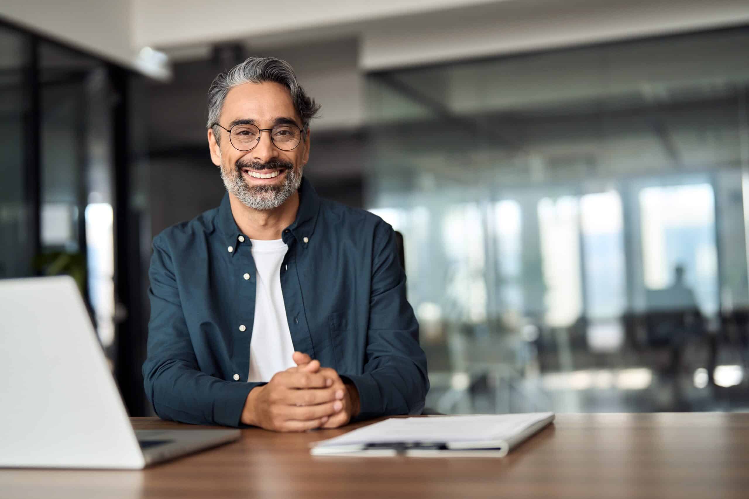 Happy,Middle,Aged,Professional,Business,Man,,Older,Executive,Ceo,Manager,